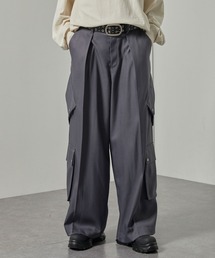 Alfred Alex（アルフレッドアレックス）の「【Alfred Alex】マルチポケットユーティリティワイドストレートカーゴパンツ（カーゴパンツ）」