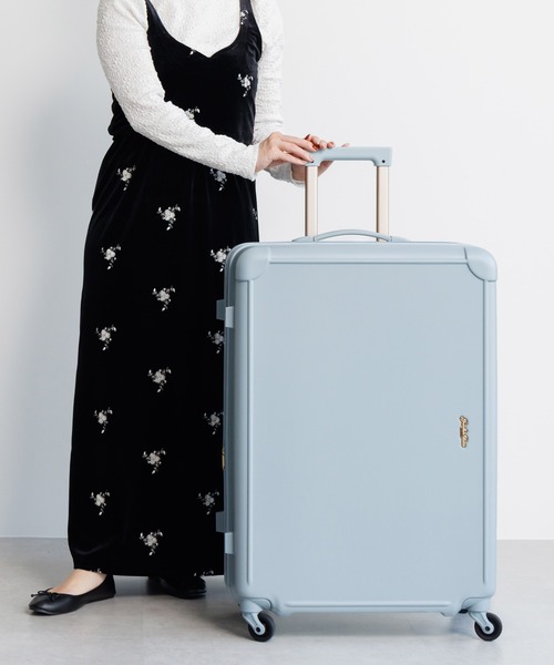 Jewelna Rose(ジュエルナローズ)の「フォギージュエルトローリー XLサイズ 85~100L 05903(スーツケース/キャリーバッグ・レディース・ピンク/オフホワイト/ブルーグレー・FREE)」の2枚目の写真