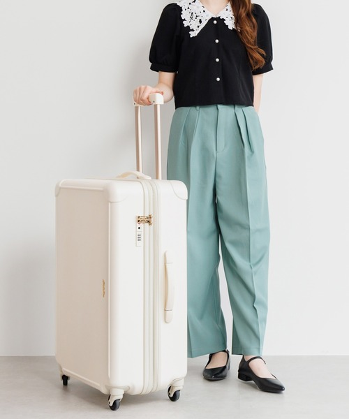 Jewelna Rose(ジュエルナローズ)の「フォギージュエルトローリー XLサイズ 85~100L 05903(スーツケース/キャリーバッグ・レディース・ピンク/オフホワイト/ブルーグレー・FREE)」の16枚目の写真