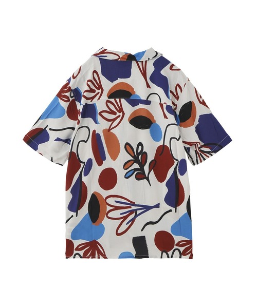 styles（スタイルス）の「WAX LONDON DIDCOT BLOCK SCRIBBLE SS25-SSS-DID-BRZ-REB（シャツ/ブラウス・メンズ・マルチ・M/L）」の2枚目の写真