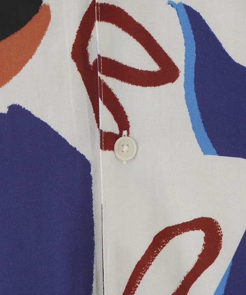 styles（スタイルス）の「WAX LONDON DIDCOT BLOCK SCRIBBLE SS25-SSS-DID-BRZ-REB（シャツ/ブラウス・メンズ・マルチ・M/L）」の4枚目の写真