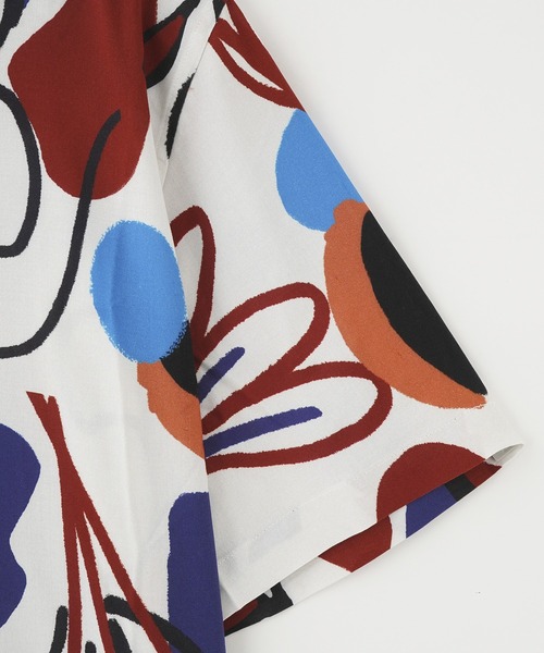 styles（スタイルス）の「WAX LONDON DIDCOT BLOCK SCRIBBLE SS25-SSS-DID-BRZ-REB（シャツ/ブラウス・メンズ・マルチ・M/L）」の6枚目の写真