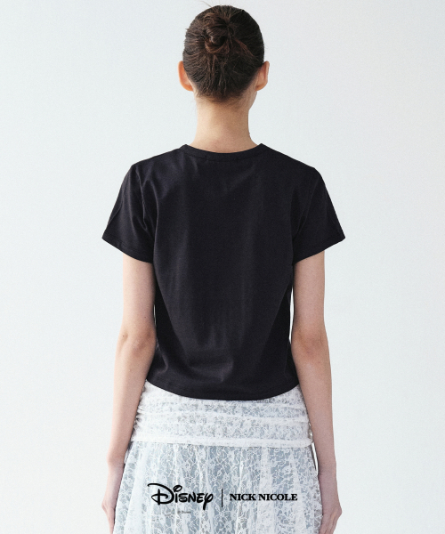 NICK&NICOLE(ニックアンドニコール)の「DISNEY 101 DALMATIANS LACE HEART CROP TOP_BLACK(Tシャツ/カットソー・レディース・その他・FREE)」の3枚目の写真