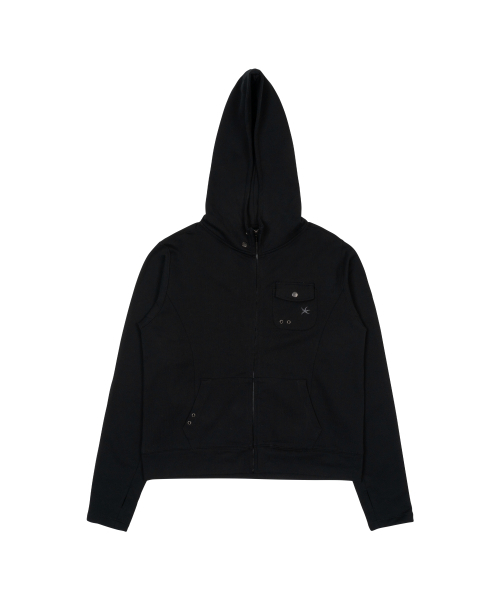 THECOLDESTMOMENT（ザコールデストモーメント）の「TCM easy pocket hooded zip-up (black)（パーカー・レディース・その他・SMALL/MEDIUM）」の2枚目の写真