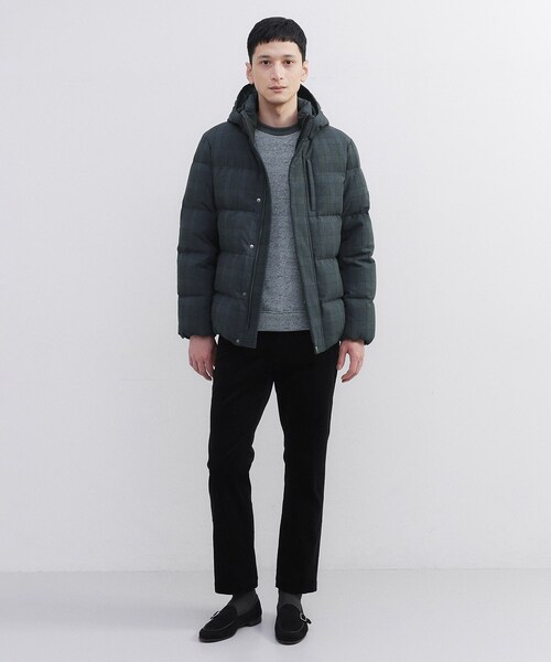 TAKEO KIKUCHI（タケオキクチ）の「ウールライク チェック ダウン ブルゾン（ダウンジャケット/コート・メンズ・チャコールグレー/ブラウン系その他2/ネイビー系1・02/03/04）」の8枚目の写真