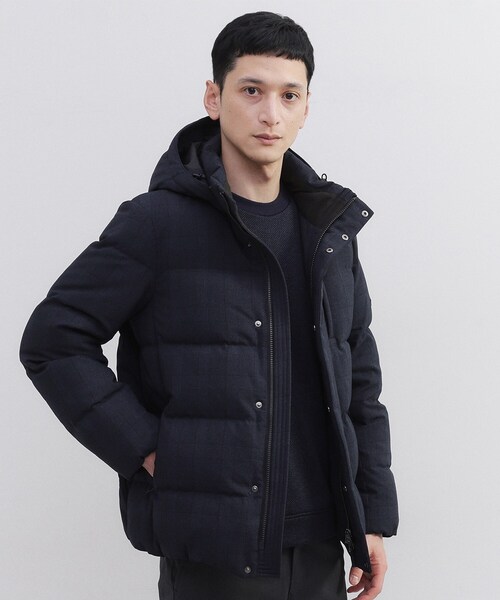 TAKEO KIKUCHI（タケオキクチ）の「ウールライク チェック ダウン ブルゾン（ダウンジャケット/コート・メンズ・チャコールグレー/ブラウン系その他2/ネイビー系1・02/03/04）」の12枚目の写真