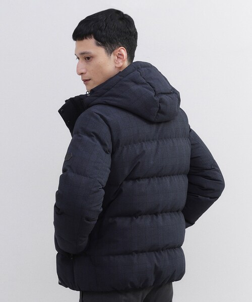 TAKEO KIKUCHI（タケオキクチ）の「ウールライク チェック ダウン ブルゾン（ダウンジャケット/コート・メンズ・チャコールグレー/ブラウン系その他2/ネイビー系1・02/03/04）」の13枚目の写真