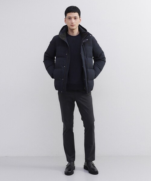 TAKEO KIKUCHI（タケオキクチ）の「ウールライク チェック ダウン ブルゾン（ダウンジャケット/コート・メンズ・チャコールグレー/ブラウン系その他2/ネイビー系1・02/03/04）」の14枚目の写真