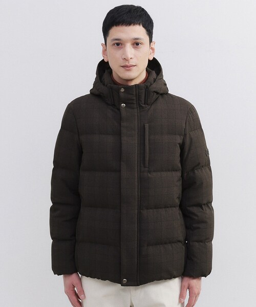 TAKEO KIKUCHI（タケオキクチ）の「ウールライク チェック ダウン ブルゾン（ダウンジャケット/コート・メンズ・チャコールグレー/ブラウン系その他2/ネイビー系1・02/03/04）」の21枚目の写真
