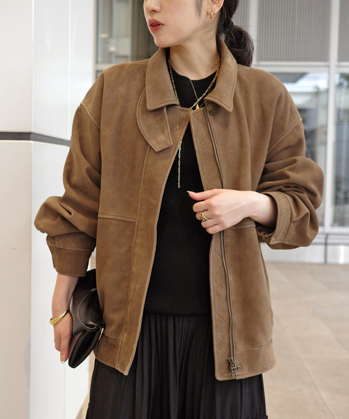 スエードブルゾン（その他アウター）｜AP STUDIO（エーピー