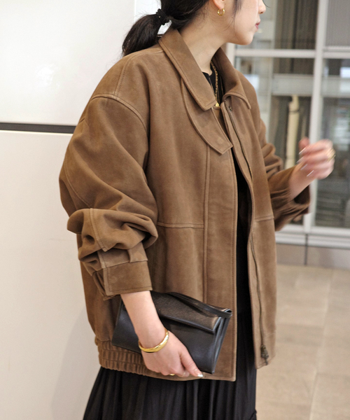 スエードブルゾン（その他アウター）｜AP STUDIO（エーピー