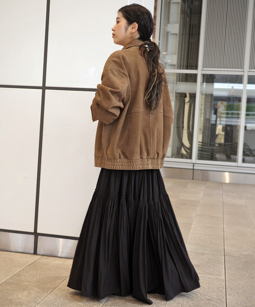 AP STUDIO（エーピーストゥディオ）の「スエードブルゾン（その他アウター・レディース・キャメル・36/38）」の10枚目の写真