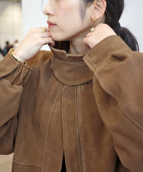 AP STUDIO（エーピーストゥディオ）の「スエードブルゾン（その他アウター・レディース・キャメル・36/38）」の11枚目の写真