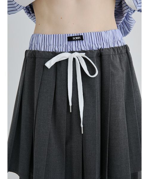 Layered Pleated Skirt/レイヤードプリーツスカート（スカート