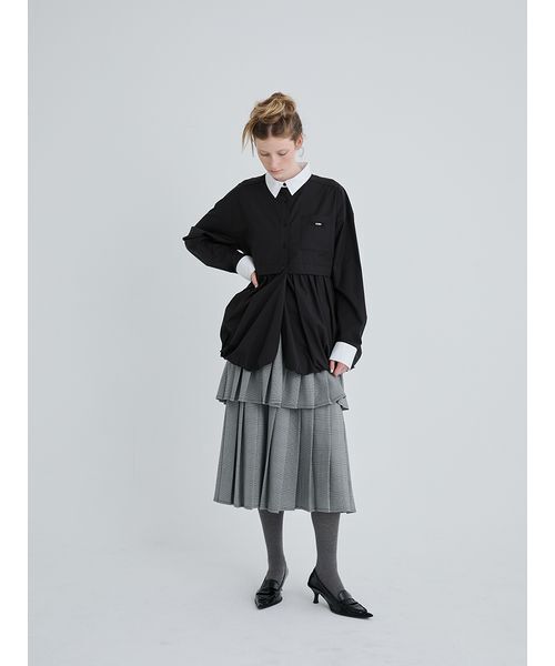 SORIN Layered Pleated Skirtレイヤードプリーツスカート Layered Pleated Skirt/レイヤードプリーツスカート（スカート