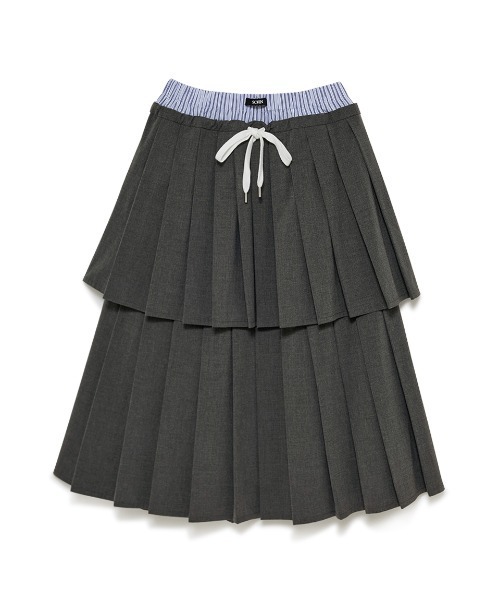 Layered Pleated Skirt/レイヤードプリーツスカート（スカート