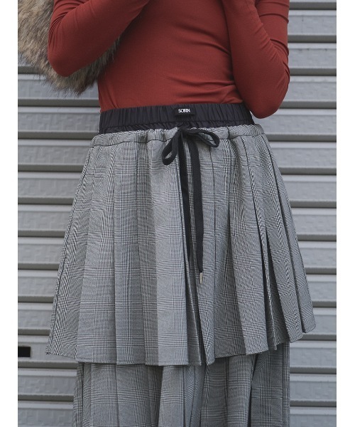 Layered Pleated Skirt/レイヤードプリーツスカート（スカート