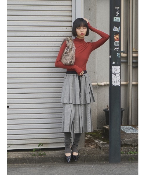 SORIN Layered Pleated Skirtレイヤードプリーツスカート Layered Pleated Skirt/レイヤードプリーツスカート（スカート
