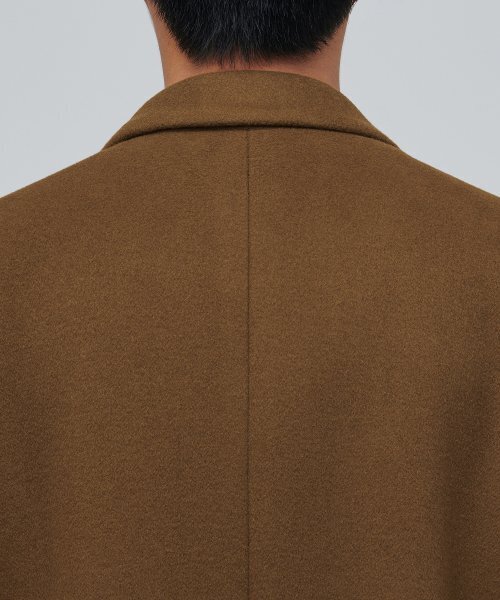 MUSINSA STANDARD(ムシンサスタンダード)の「カシミアブレンドパパショルダーダブルロングコート【タンブラウン】(チェスターコート・メンズ・その他・MEDIUM/LARGE/X-LARGE/XX-LARGE)」の15枚目の写真