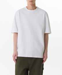 MUSINSA STANDARD（ムシンサスタンダード）の「Heavy Ponte Relaxed Crew Neck T-Shirt [White]（Tシャツ/カットソー・メンズ）」