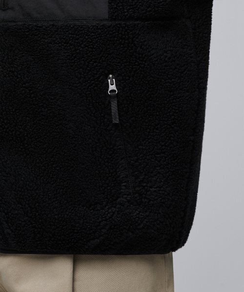 MUSINSA STANDARD（ムシンサスタンダード）の「オーバーサイズカラーレスシェルパフリースジャケット[ブラック]（その他アウター・メンズ・その他・MEDIUM/LARGE/X-LARGE）」の7枚目の写真