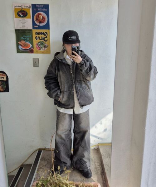 MUSINSA STANDARD（ムシンサスタンダード）の「オーバーサイズカラーレスシェルパフリースジャケット[ブラック]（その他アウター・メンズ・その他・MEDIUM/LARGE/X-LARGE）」の5枚目の写真