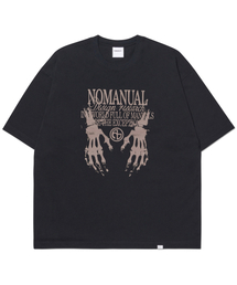 NOMANUAL（NOMANUAL）の「SKELETON HANDS T-SHIRT - BLACK（Tシャツ/カットソー）」