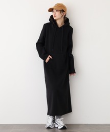 FUNALIVE（ファンアライブ）の「フード付裏起毛マキシ丈ルームワンピース（ルームワンピース）」