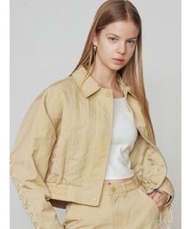 EMODA | バックレースアップショートブルゾン(ブルゾン)