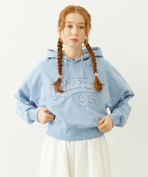 MILKFED. | STITCHED LOGO SHORT HOODIE(パーカー)