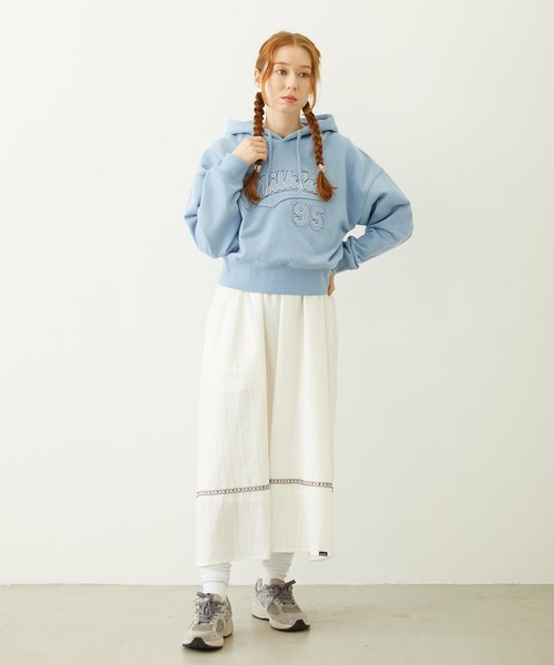 MILKFED.（ミルクフェド）の「STITCHED LOGO SHORT HOODIE（パーカー・レディース・ライトブルー/ネイビー/オートミール・M/S）」の18枚目の写真