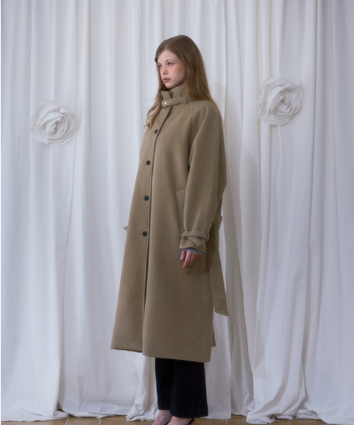 ROSEFRANTZ（ロゼフランツ）の「Half-neck Overfit Long Coat [Beige]（チェスターコート・レディース・Beige・OS）」の6枚目の写真