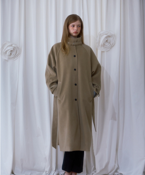 ROSEFRANTZ（ロゼフランツ）の「Half-neck Overfit Long Coat [Beige]（チェスターコート・レディース・Beige・OS）」の4枚目の写真