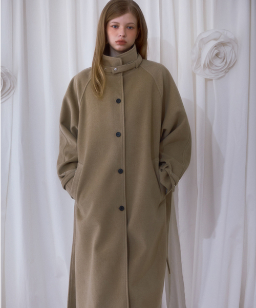 ROSEFRANTZ（ロゼフランツ）の「Half-neck Overfit Long Coat [Beige]（チェスターコート・レディース・Beige・OS）」の13枚目の写真
