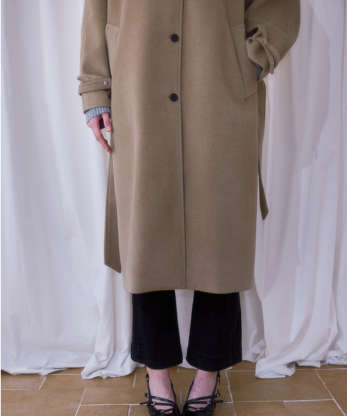 ROSEFRANTZ（ロゼフランツ）の「Half-neck Overfit Long Coat [Beige]（チェスターコート・レディース・Beige・OS）」の10枚目の写真
