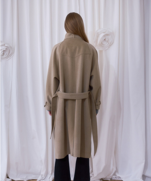 ROSEFRANTZ（ロゼフランツ）の「Half-neck Overfit Long Coat [Beige]（チェスターコート・レディース・Beige・OS）」の9枚目の写真