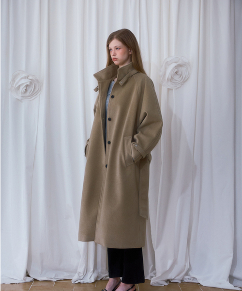ROSEFRANTZ（ロゼフランツ）の「Half-neck Overfit Long Coat [Beige]（チェスターコート・レディース・Beige・OS）」の15枚目の写真