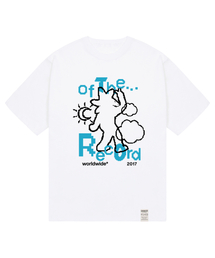 [ユニセックス]OF-THERECOARD 半袖Tシャツ_ホワイト