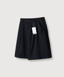 MOOD INSIDE（ムードインサイド）の「ライトコットンワンタックバミューダパンツ_Navy（その他パンツ）」