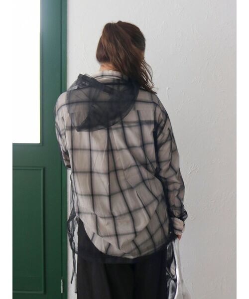 Ungrid（アングリッド）の「フードデザインチュールトップス（その他トップス・レディース・ブラック/オフホワイト/オレンジ・FREE）」の18枚目の写真