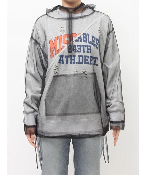 Ungrid（アングリッド）の「フードデザインチュールトップス（その他トップス・レディース・ブラック/オフホワイト/オレンジ・FREE）」の22枚目の写真