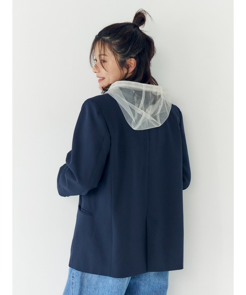 Ungrid（アングリッド）の「フードデザインチュールトップス（その他トップス・レディース・ブラック/オフホワイト/オレンジ・FREE）」の14枚目の写真