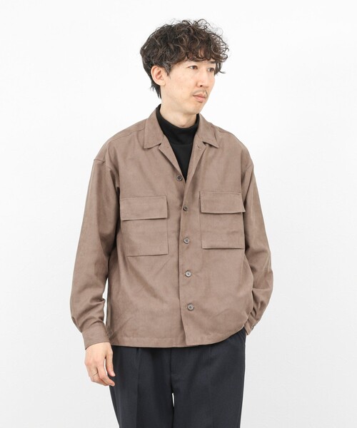 NOLLEY’S(ノーリーズ)の「ポリスエード シャツブルゾン / ウォッシャブル / イージーケア(シャツ/ブラウス・メンズ・ネイビー/ブラウン/ブラック・S/M/L)」の20枚目の写真