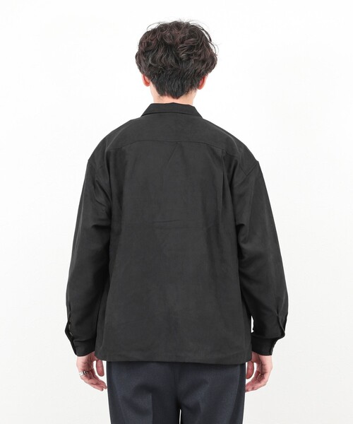 NOLLEY’S(ノーリーズ)の「ポリスエード シャツブルゾン / ウォッシャブル / イージーケア(シャツ/ブラウス・メンズ・ネイビー/ブラウン/ブラック・S/M/L)」の8枚目の写真