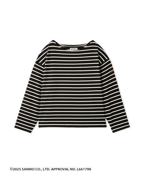 FURFUR（ファーファー）の「HELLO KITTYボーダーカットソー（Tシャツ/カットソー・レディース・ブラック/ホワイト/ピンク・F）」の3枚目の写真