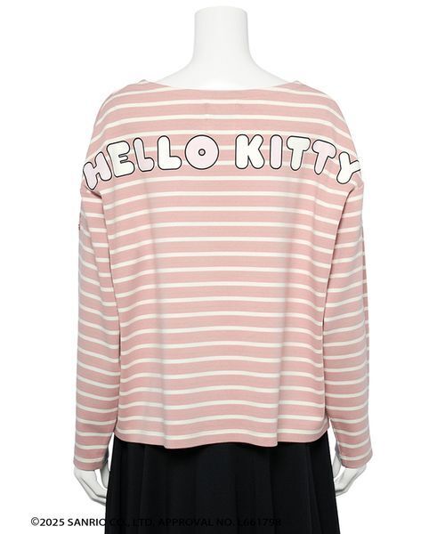 FURFUR（ファーファー）の「HELLO KITTYボーダーカットソー（Tシャツ/カットソー・レディース・ブラック/ホワイト/ピンク・F）」の7枚目の写真