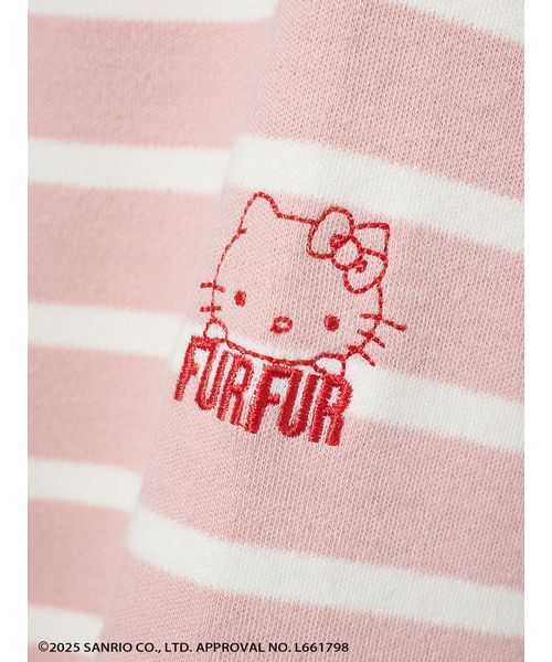 FURFUR（ファーファー）の「HELLO KITTYボーダーカットソー（Tシャツ/カットソー・レディース・ブラック/ホワイト/ピンク・F）」の14枚目の写真