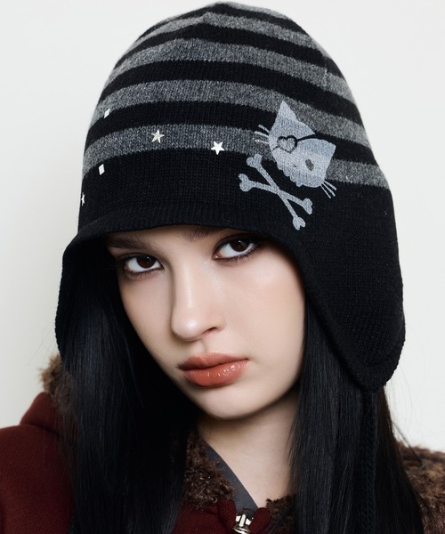 セール】EV LOVE CAT BEANIE（ニットキャップ/ビーニー）｜LUVISTRUE