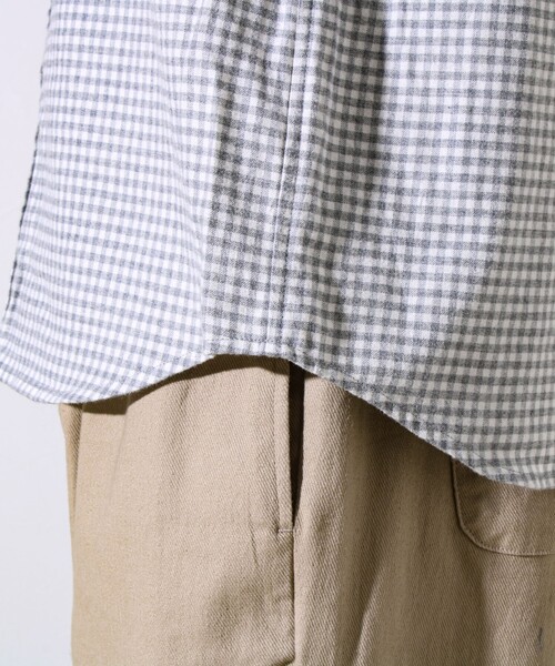 GLOSTER（グロスター）の「【定番フレブルシリーズ】フレンチブルドッグ刺繍 ボタンダウンネルシャツ（シャツ/ブラウス・メンズ・ブラウン系その他/グレー系その他/ブルー/ネイビー/グリーン系その他・S/M/L）」の16枚目の写真