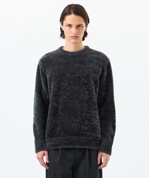 MACKINTOSH PHILOSOPHY(マッキントッシュ フィロソフィー)の「Octa(R)使用 クルーネックプルオーバー(ニット/セーター・メンズ・チャコールグレー/ブルー系その他7・38/40/36)」の5枚目の写真